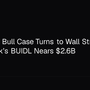 Ethereum Bull Case Turns to Wall Street as BlackRock’s BUIDL Nears $2.6B