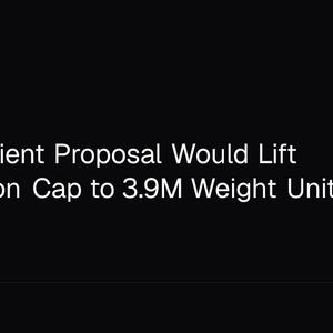 Bitcoin Client Proposal Would Lift Transaction Cap to 3.9M Weight Units