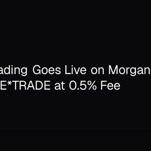 Solana Trading Goes Live on Morgan Stanley's E*TRADE at 0.5% Fee