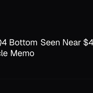 Bitcoin Q4 Bottom Seen Near $44,000 in New Cycle Memo