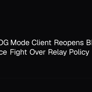 Bitcoin DOG Mode Client Reopens BIP-110 Governance Fight Over Relay Policy