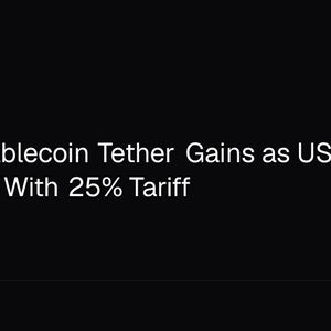 Dollar Stablecoin Tether Gains as US Hits Brazil Pix With 25% Tariff