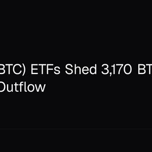 Bitcoin (BTC) ETFs Shed 3,170 BTC in Weekly Outflow