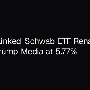 Bitcoin-Linked Schwab ETF Rename Places Trump Media at 5.77%