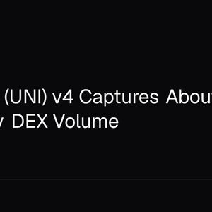Uniswap (UNI) v4 Captures About 50% of Quarterly DEX Volume