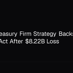 Bitcoin Treasury Firm Strategy Backs CLARITY Act After $8.22B Loss