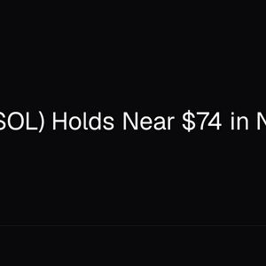 Solana (SOL) Holds Near $74 in Narrow Range