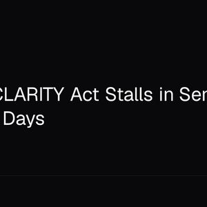 Bitcoin CLARITY Act Stalls in Senate After 80 Days