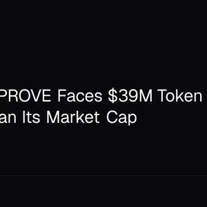 Succinct PROVE Faces $39M Token Unlock Bigger Than Its Market Cap