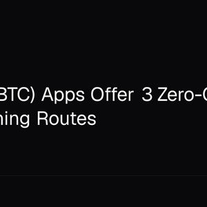 Bitcoin (BTC) Apps Offer 3 Zero-Cost BTC Earning Routes