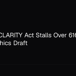 Bitcoin's CLARITY Act Stalls Over 616-Page Senate Ethics Draft