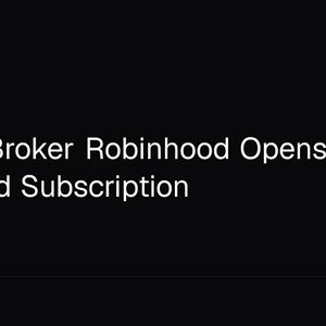 Bitcoin Broker Robinhood Opens $25 RVII Fund Subscription