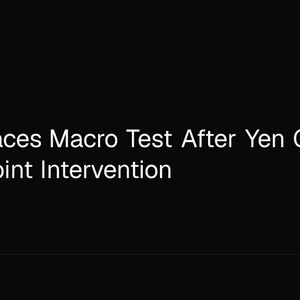 Bitcoin Faces Macro Test After Yen Gains 3.8% in Joint Intervention