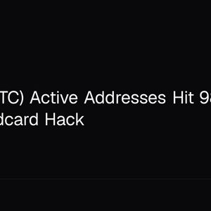 Bitcoin (BTC) Active Addresses Hit 980,000 After Coldcard Hack