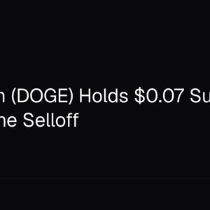 Dogecoin (DOGE) Holds $0.07 Support After June Selloff