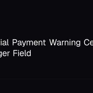 XRP Partial Payment Warning Centers on 1 Ledger Field