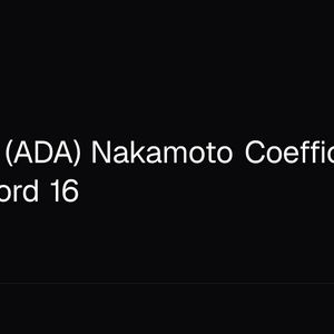 Cardano (ADA) Nakamoto Coefficient Hits Record 16