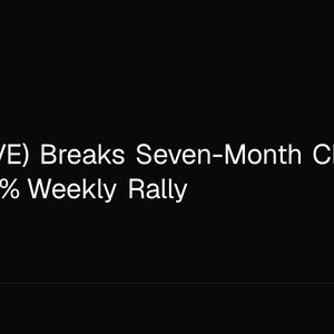 Aave (AAVE) Breaks Seven-Month Channel With 64.5% Weekly Rally