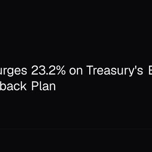 Bitcoin Surges 23.2% on Treasury's Expanded Bond Buyback Plan