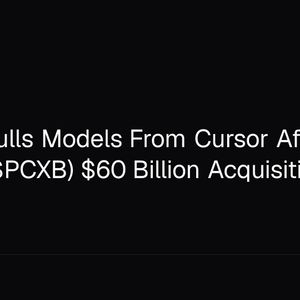 OpenAI Pulls Models From Cursor After SpaceX (SPCXB) $60 Billion Acquisition