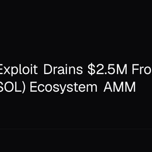 Aquifer Exploit Drains $2.5M From Solana (SOL) Ecosystem AMM