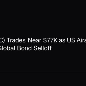 Bitcoin (BTC) Trades Near $77K as US Airstrikes on Iran Drive Global Bond Selloff