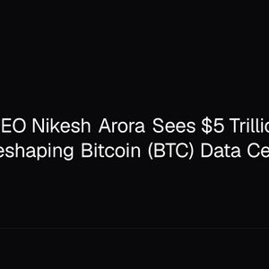 Palo Alto CEO Nikesh Arora Sees $5 Trillion AI Buildout Reshaping Bitcoin (BTC) Data Centers