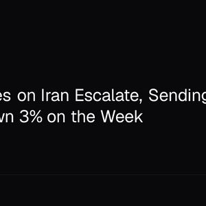 U.S. Strikes on Iran Escalate, Sending Bitcoin (BTC) Down 3% on the Week