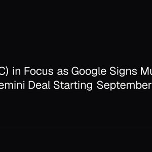 Bitcoin (BTC) in Focus as Google Signs Multi-Year MrBeast Gemini Deal Starting September 5