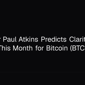 SEC Chair Paul Atkins Predicts Clarity Act Passage This Month for Bitcoin (BTC)