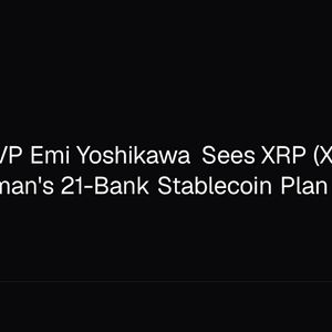 Ex-Ripple VP Emi Yoshikawa Sees XRP (XRP) Déjà Vu in Goldman's 21-Bank Stablecoin Plan
