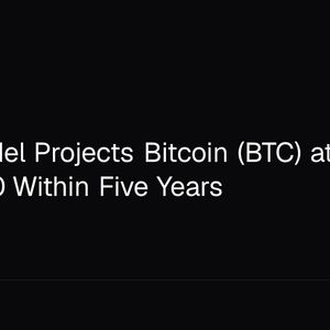 River Model Projects Bitcoin (BTC) at $840,000 Within Five Years