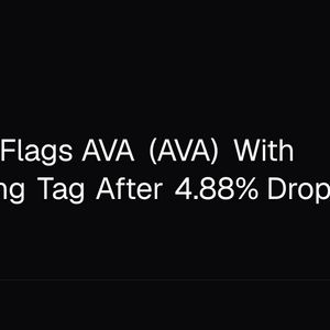 Binance Flags AVA (AVA) With Monitoring Tag After 4.88% Drop