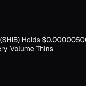 Shiba Inu (SHIB) Holds $0.00000500 Support as Recovery Volume Thins