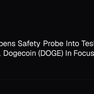 NHTSA Opens Safety Probe Into Tesla's Cybercab, Dogecoin (DOGE) In Focus
