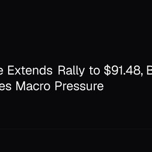 WTI Crude Extends Rally to $91.48, Bitcoin (BTC) Faces Macro Pressure