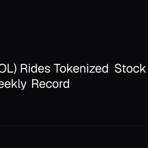 Solana (SOL) Rides Tokenized Stock Trading to $3B Weekly Record