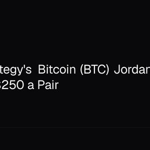 MicroStrategy's Bitcoin (BTC) Jordans Hit Its Store at $250 a Pair