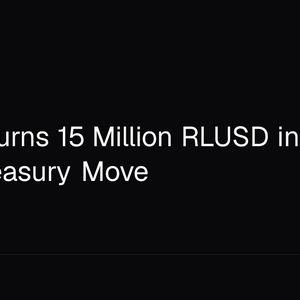 Ripple Burns 15 Million RLUSD in XRP (XRP) Treasury Move