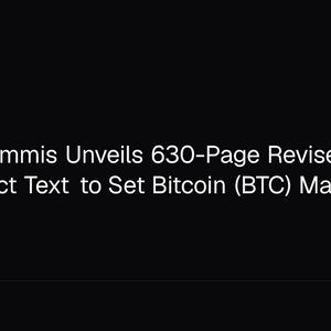 Senator Lummis Unveils 630-Page Revised CLARITY Act Text to Set Bitcoin (BTC) Market Rules