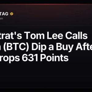 Fundstrat's Tom Lee Calls Bitcoin (BTC) Dip a Buy After Dow Drops 631 Points