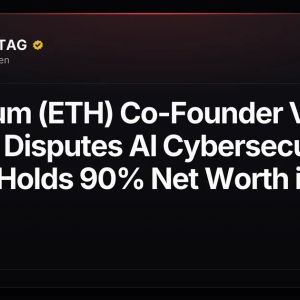 Ethereum (ETH) Co-Founder Vitalik Buterin Disputes AI Cybersecurity Doom, Holds 90% Net Worth in Crypto