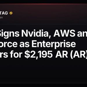 Snap Signs Nvidia, AWS and Salesforce as Enterprise Partners for $2,195 AR (AR) Specs
