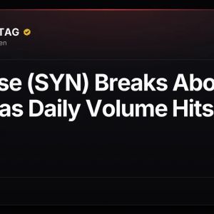 Synapse (SYN) Breaks Above $0.20 as Daily Volume Hits $191 Million