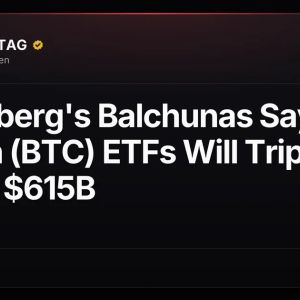 Bloomberg's Balchunas Says Bitcoin (BTC) ETFs Will Triple Gold's $615B