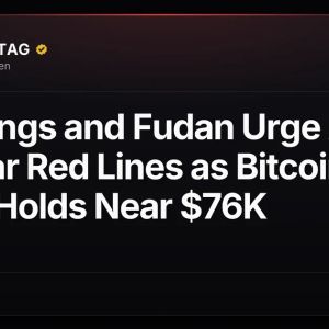 Brookings and Fudan Urge AI Nuclear Red Lines as Bitcoin (BTC) Holds Near $76K