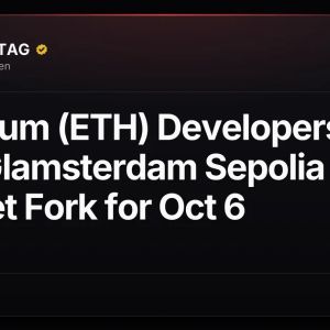 Ethereum (ETH) Developers Lock Glamsterdam Sepolia Testnet Fork for Oct 6