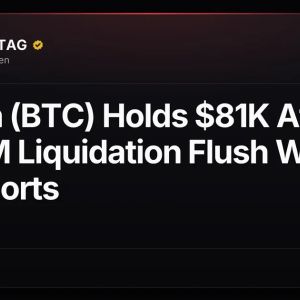 Bitcoin (BTC) Holds $81K After $488M Liquidation Flush Wipes Out Shorts