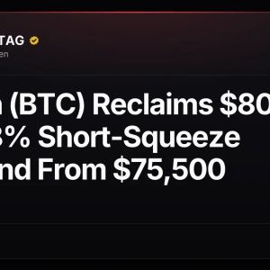Bitcoin (BTC) Reclaims $80,000 After 8% Short-Squeeze Rebound From $75,500
