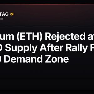 Ethereum (ETH) Rejected at $2,700 Supply After Rally From $1,900 Demand Zone